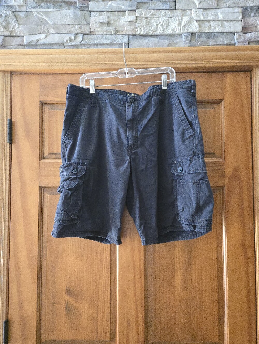 LEE Men's Black Cargo Shorts Size 40
